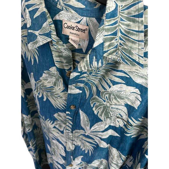Men’s Cooke Street Honolulu Tropical Hawaiian Button Down Shirt Size 2XL - Picture 4 of 5